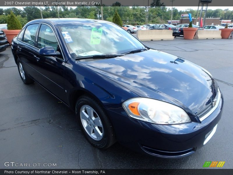 Imperial Blue Metallic / Gray 2007 Chevrolet Impala LT