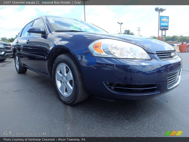 Imperial Blue Metallic / Gray 2007 Chevrolet Impala LT