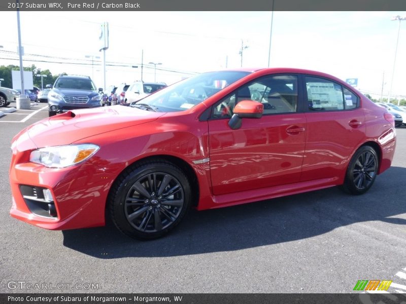 Pure Red / Carbon Black 2017 Subaru WRX