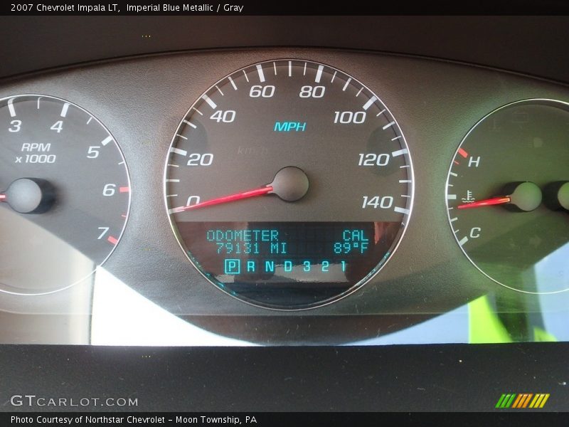 Imperial Blue Metallic / Gray 2007 Chevrolet Impala LT