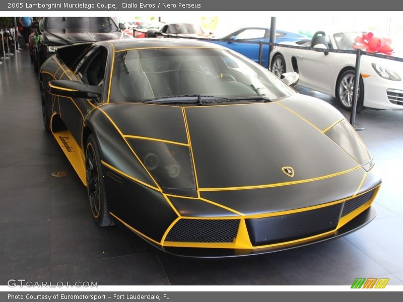 Giallo Evros / Nero Perseus 2005 Lamborghini Murcielago Coupe