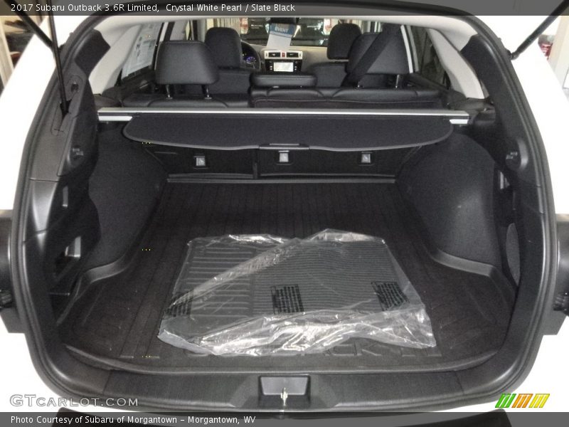 Crystal White Pearl / Slate Black 2017 Subaru Outback 3.6R Limited