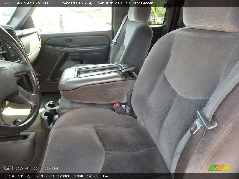 Silver Birch Metallic / Dark Pewter 2005 GMC Sierra 2500HD SLE Extended Cab 4x4