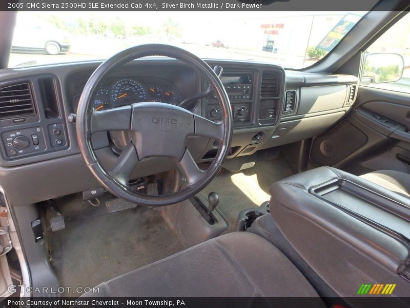  2005 Sierra 2500HD SLE Extended Cab 4x4 Dark Pewter Interior