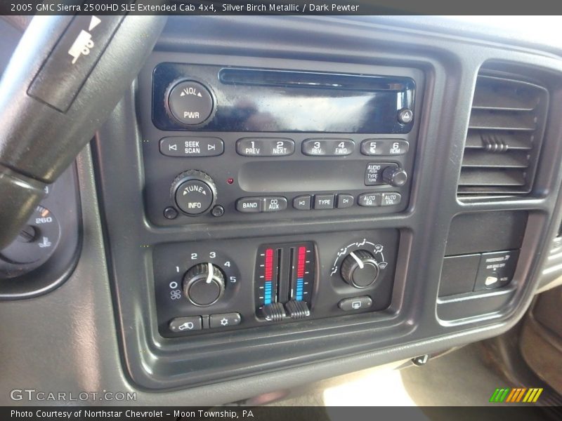 Silver Birch Metallic / Dark Pewter 2005 GMC Sierra 2500HD SLE Extended Cab 4x4