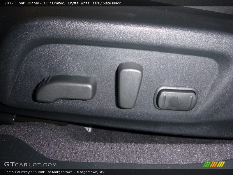 Crystal White Pearl / Slate Black 2017 Subaru Outback 3.6R Limited