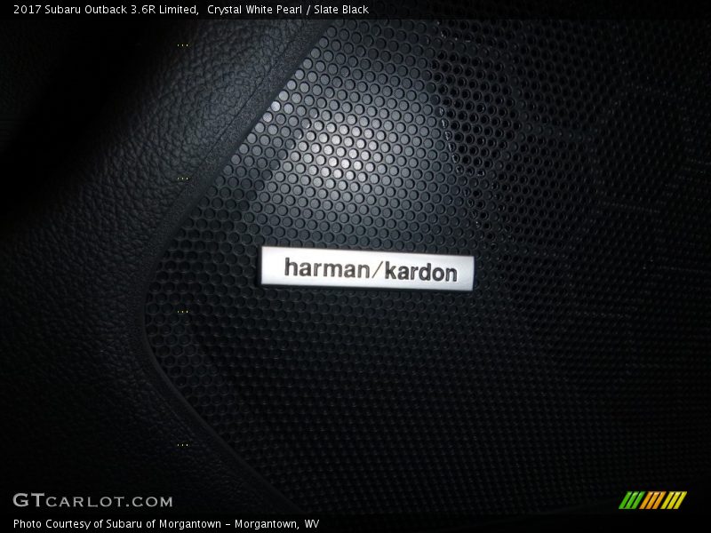 Crystal White Pearl / Slate Black 2017 Subaru Outback 3.6R Limited