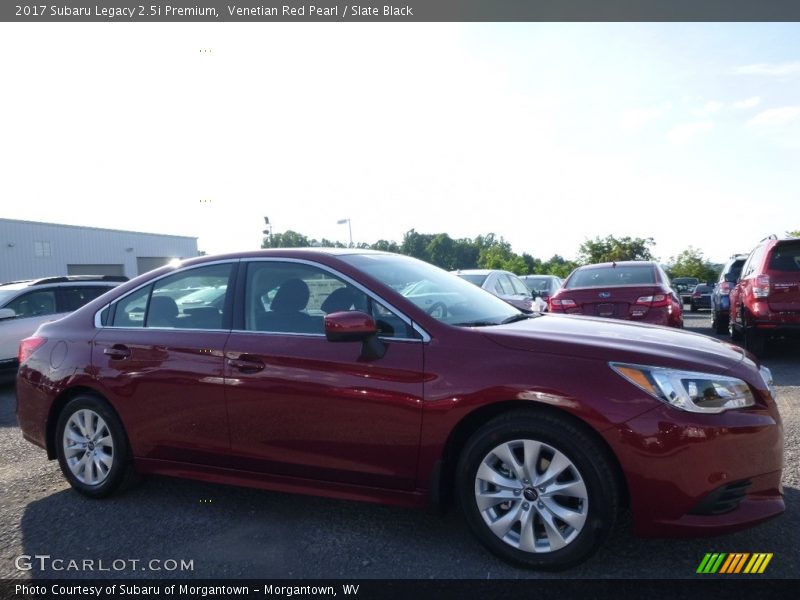Venetian Red Pearl / Slate Black 2017 Subaru Legacy 2.5i Premium