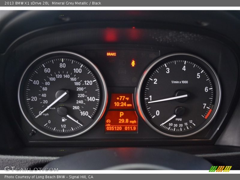 Mineral Grey Metallic / Black 2013 BMW X1 sDrive 28i