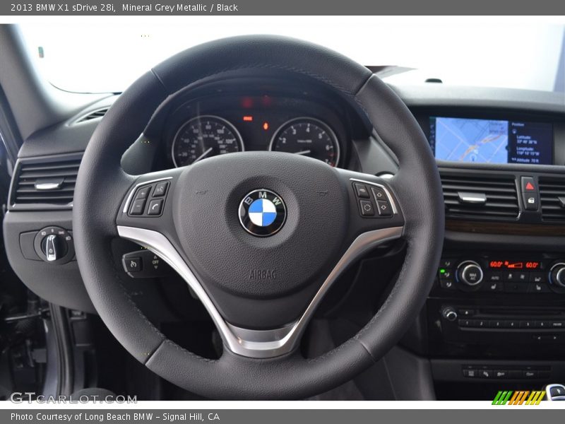 Mineral Grey Metallic / Black 2013 BMW X1 sDrive 28i