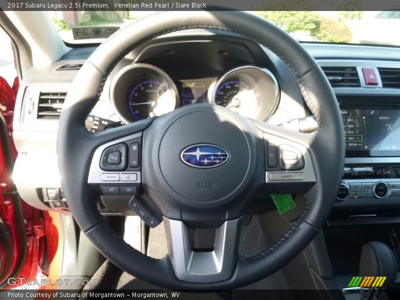 Venetian Red Pearl / Slate Black 2017 Subaru Legacy 2.5i Premium