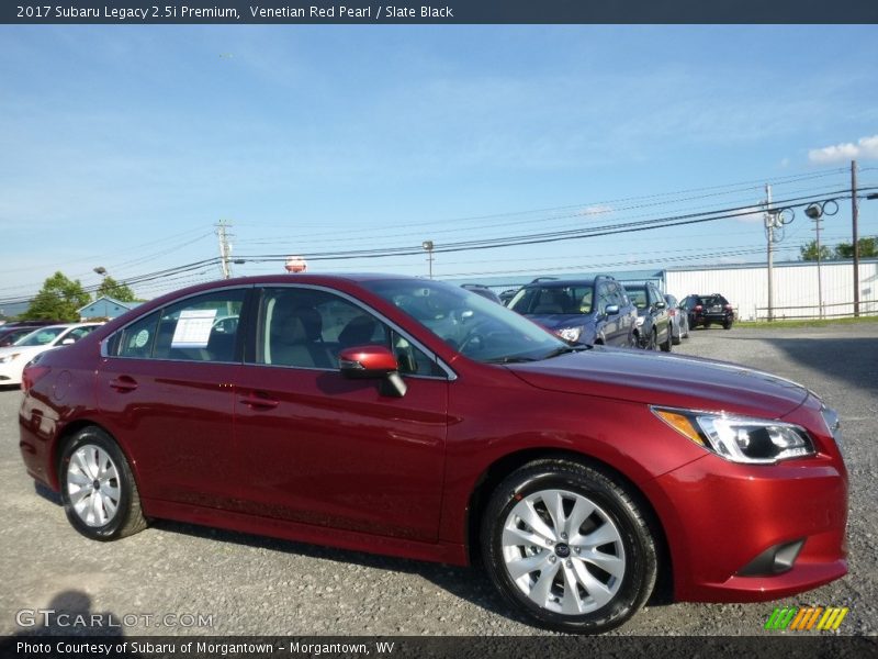 Venetian Red Pearl / Slate Black 2017 Subaru Legacy 2.5i Premium