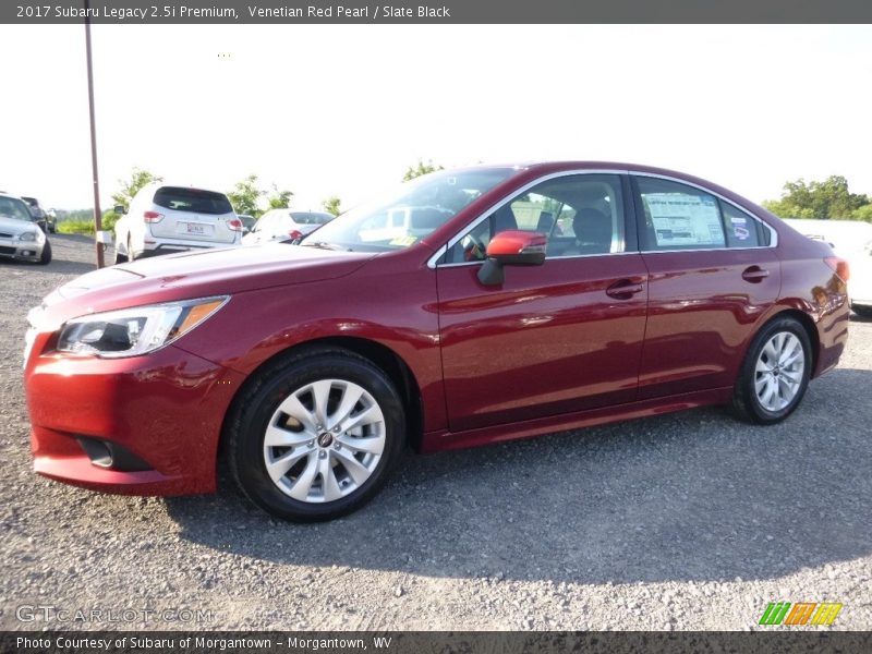 Venetian Red Pearl / Slate Black 2017 Subaru Legacy 2.5i Premium
