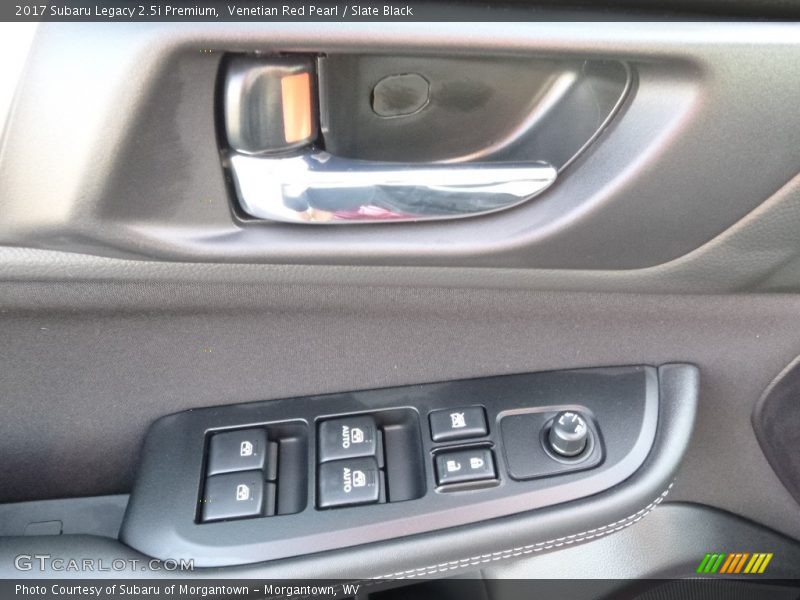 Venetian Red Pearl / Slate Black 2017 Subaru Legacy 2.5i Premium