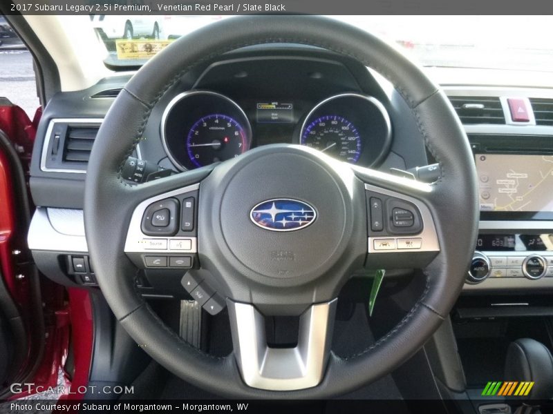 Venetian Red Pearl / Slate Black 2017 Subaru Legacy 2.5i Premium