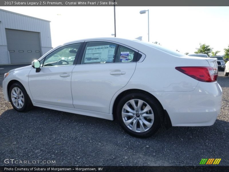 Crystal White Pearl / Slate Black 2017 Subaru Legacy 2.5i Premium