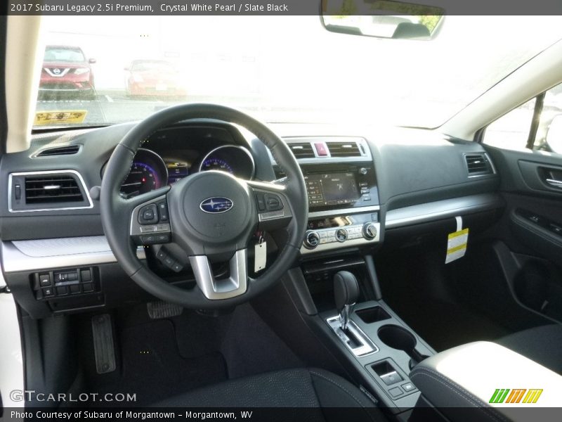 Crystal White Pearl / Slate Black 2017 Subaru Legacy 2.5i Premium