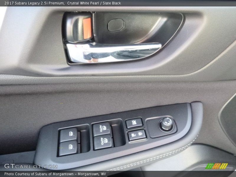 Crystal White Pearl / Slate Black 2017 Subaru Legacy 2.5i Premium
