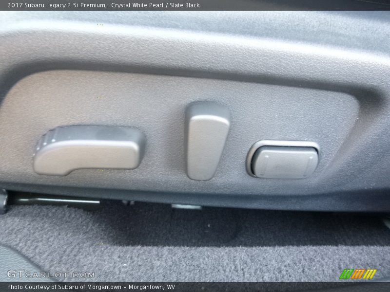 Crystal White Pearl / Slate Black 2017 Subaru Legacy 2.5i Premium
