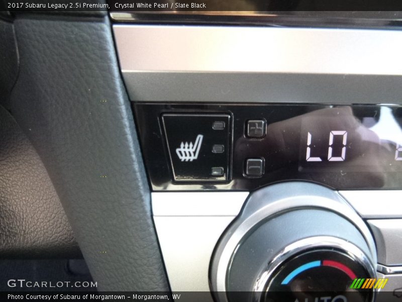 Crystal White Pearl / Slate Black 2017 Subaru Legacy 2.5i Premium