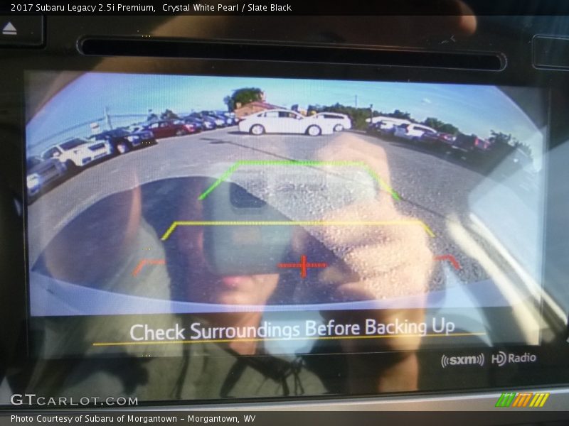 Crystal White Pearl / Slate Black 2017 Subaru Legacy 2.5i Premium