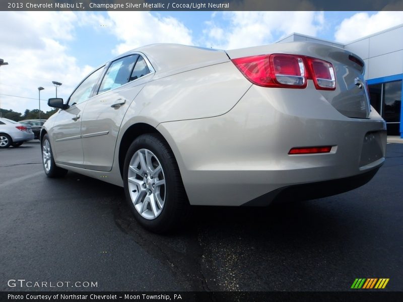 Champagne Silver Metallic / Cocoa/Light Neutral 2013 Chevrolet Malibu LT