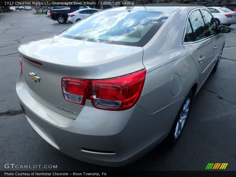 Champagne Silver Metallic / Cocoa/Light Neutral 2013 Chevrolet Malibu LT