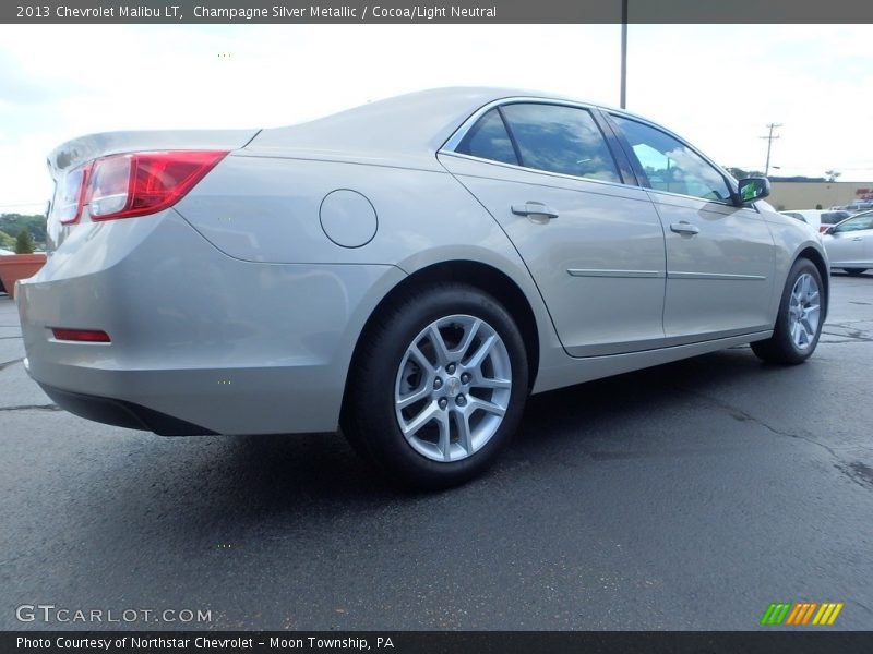 Champagne Silver Metallic / Cocoa/Light Neutral 2013 Chevrolet Malibu LT