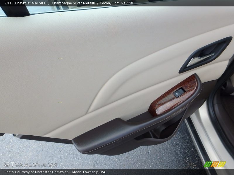 Champagne Silver Metallic / Cocoa/Light Neutral 2013 Chevrolet Malibu LT