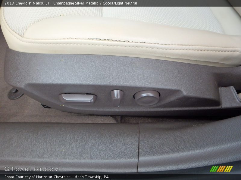 Champagne Silver Metallic / Cocoa/Light Neutral 2013 Chevrolet Malibu LT