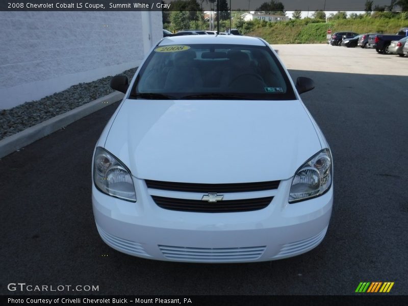 Summit White / Gray 2008 Chevrolet Cobalt LS Coupe