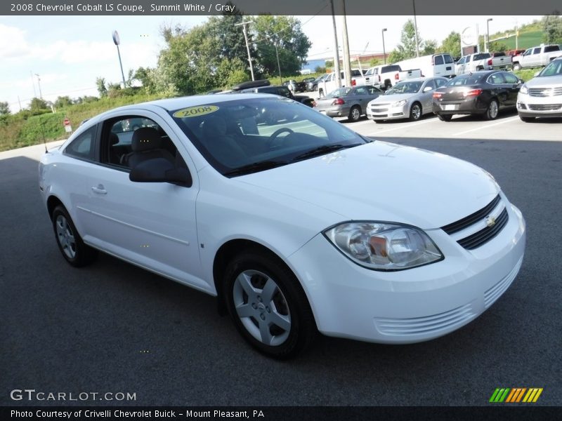 Summit White / Gray 2008 Chevrolet Cobalt LS Coupe