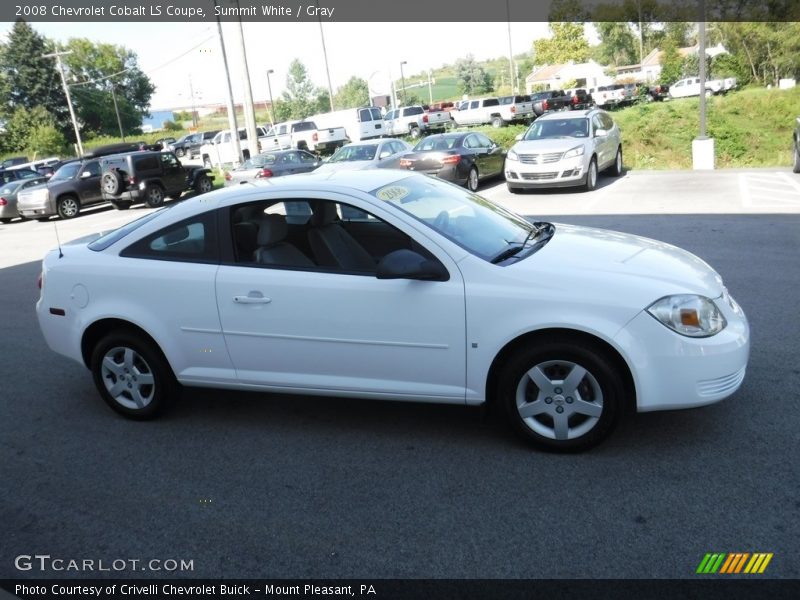 Summit White / Gray 2008 Chevrolet Cobalt LS Coupe