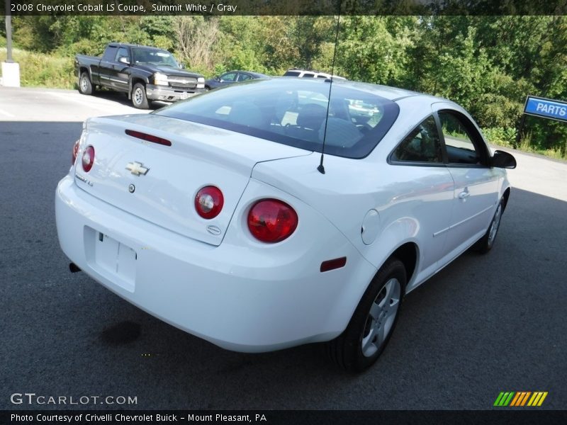 Summit White / Gray 2008 Chevrolet Cobalt LS Coupe