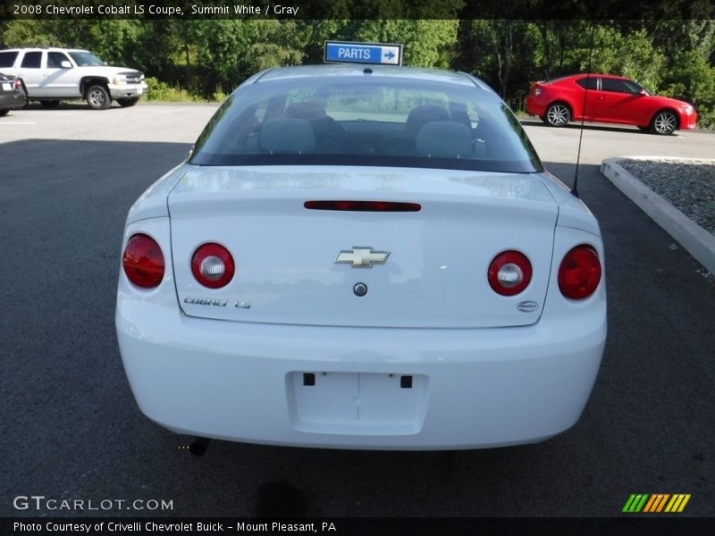 Summit White / Gray 2008 Chevrolet Cobalt LS Coupe