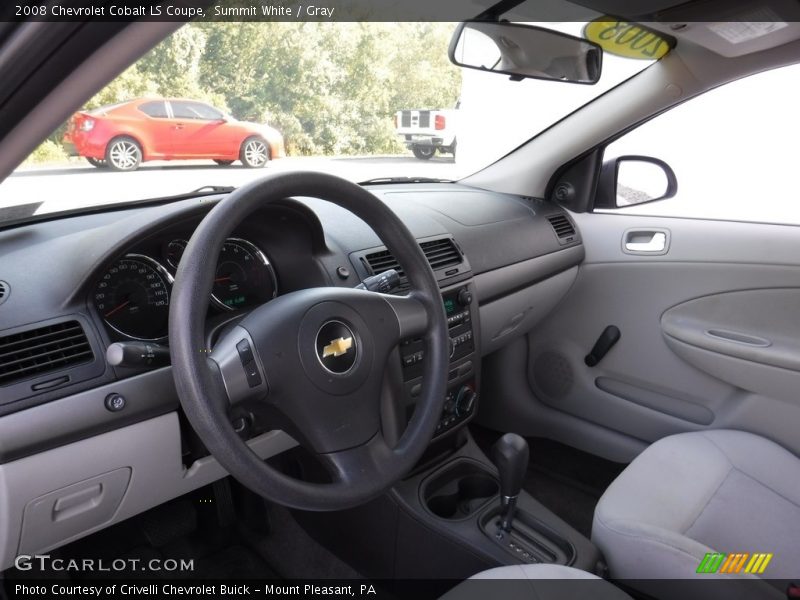 Summit White / Gray 2008 Chevrolet Cobalt LS Coupe