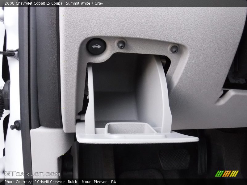 Summit White / Gray 2008 Chevrolet Cobalt LS Coupe