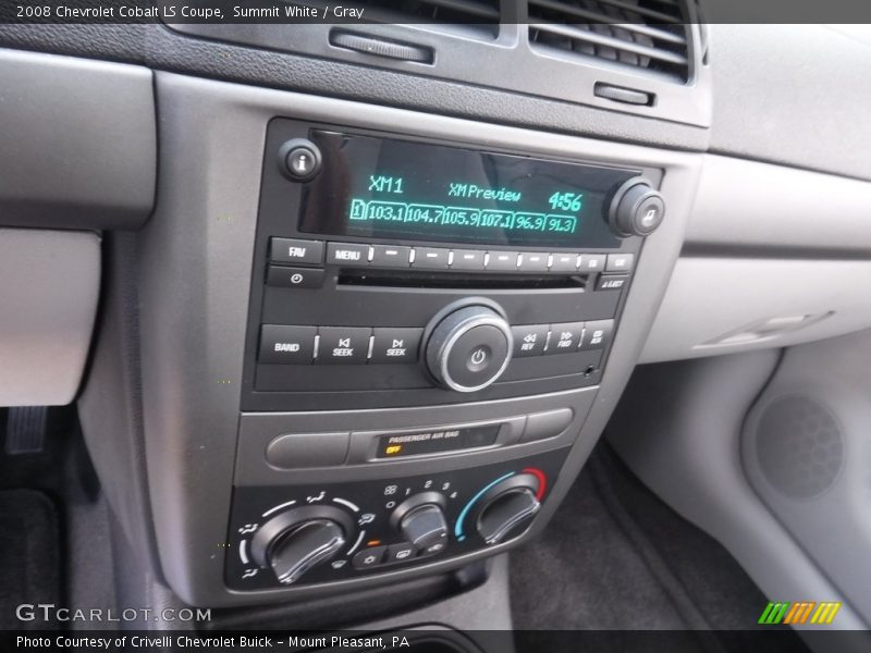 Summit White / Gray 2008 Chevrolet Cobalt LS Coupe