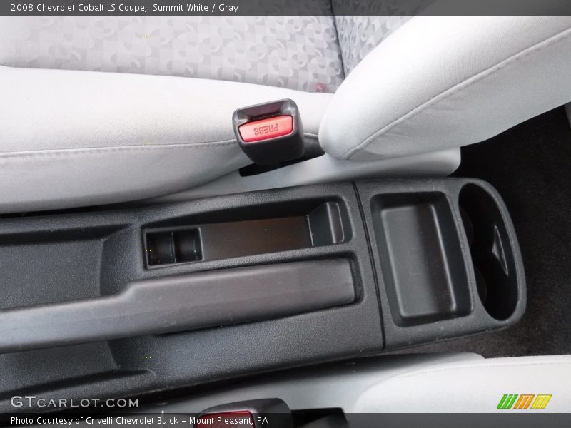 Summit White / Gray 2008 Chevrolet Cobalt LS Coupe