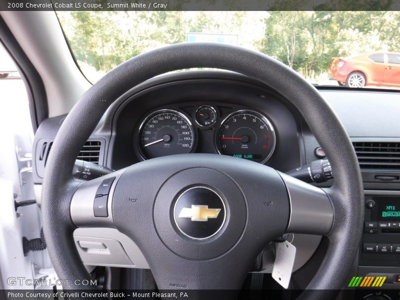 Summit White / Gray 2008 Chevrolet Cobalt LS Coupe