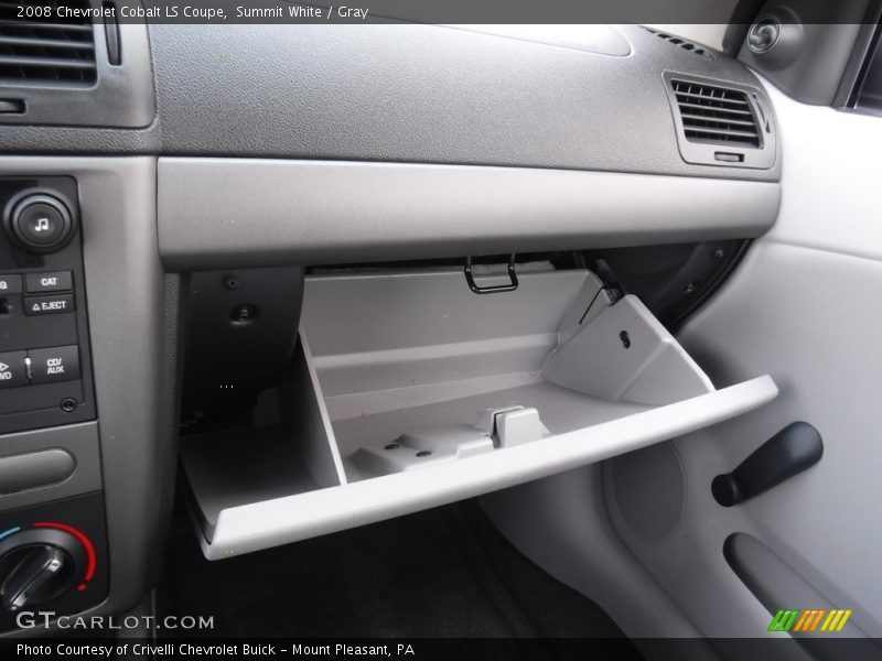 Summit White / Gray 2008 Chevrolet Cobalt LS Coupe