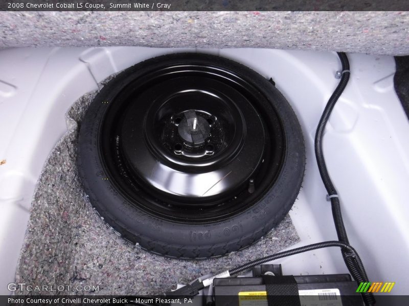 Summit White / Gray 2008 Chevrolet Cobalt LS Coupe