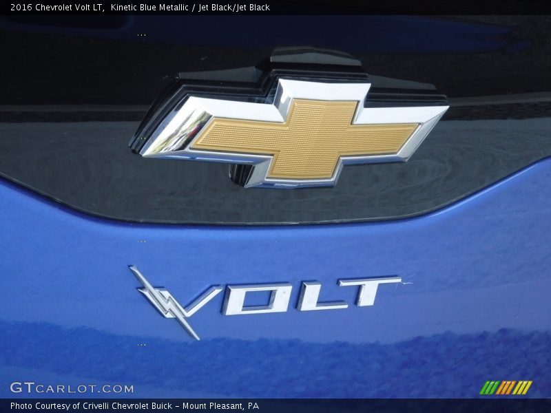 Kinetic Blue Metallic / Jet Black/Jet Black 2016 Chevrolet Volt LT