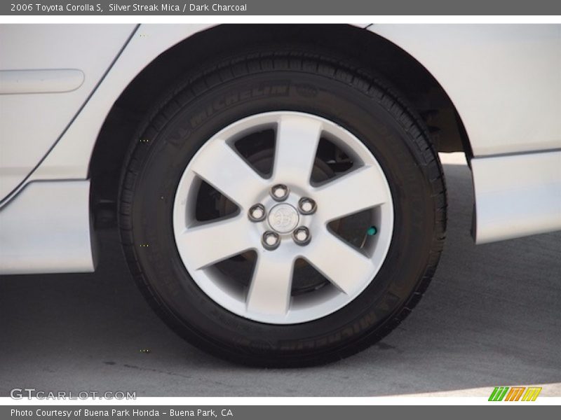 Silver Streak Mica / Dark Charcoal 2006 Toyota Corolla S