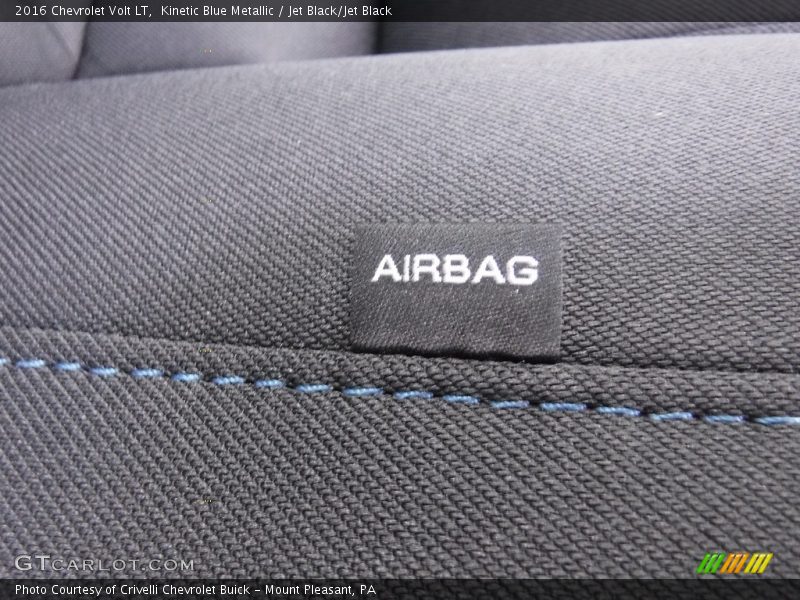 Kinetic Blue Metallic / Jet Black/Jet Black 2016 Chevrolet Volt LT