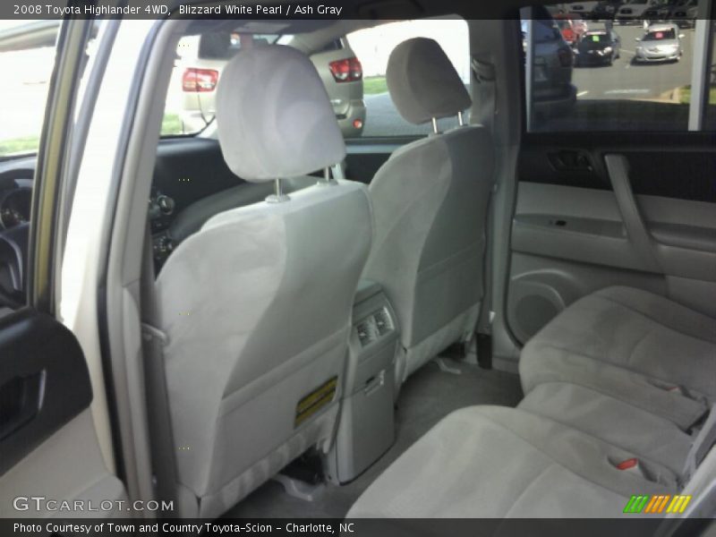Blizzard White Pearl / Ash Gray 2008 Toyota Highlander 4WD