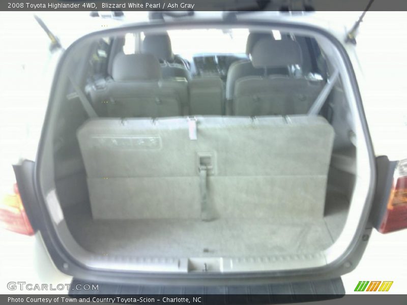 Blizzard White Pearl / Ash Gray 2008 Toyota Highlander 4WD