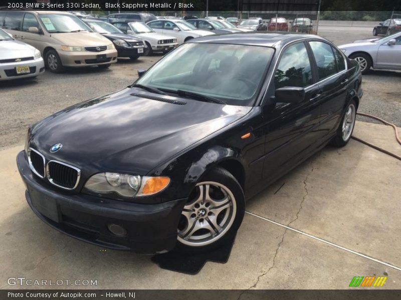 Black Sapphire Metallic / Black 2003 BMW 3 Series 330i Sedan