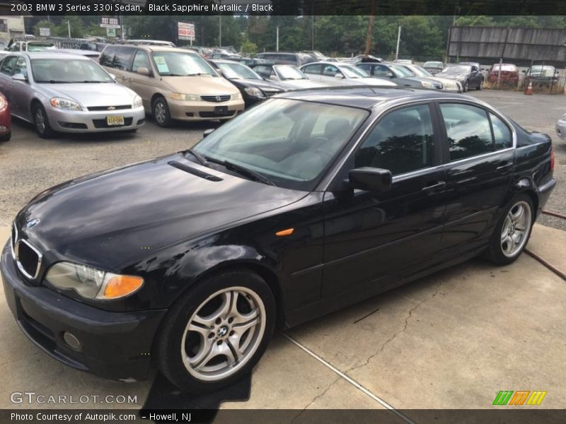 Black Sapphire Metallic / Black 2003 BMW 3 Series 330i Sedan