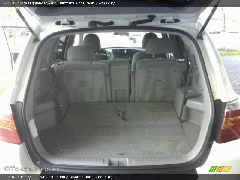 Blizzard White Pearl / Ash Gray 2008 Toyota Highlander 4WD